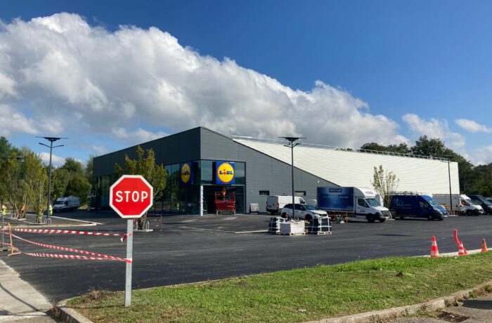Transformation d’un commerce en magasin LIDL à ANDELNANS (90) – 2024